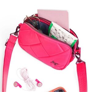 NWT Lug COUPE SE Convertible Crossbody Bag MAGENTA w/ BRIGHT FLORAL